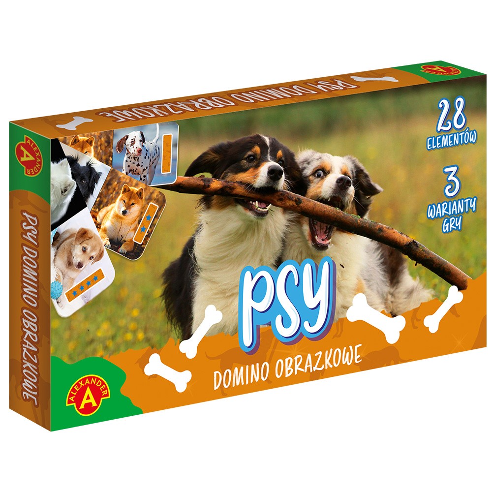 Gra Domino Obrazkowe. Psy