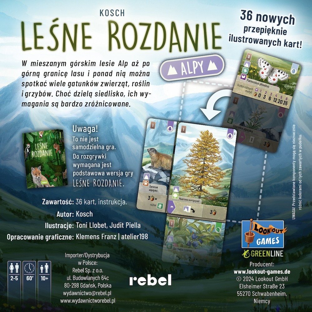 Gra Leśne Rozdanie: Alpy