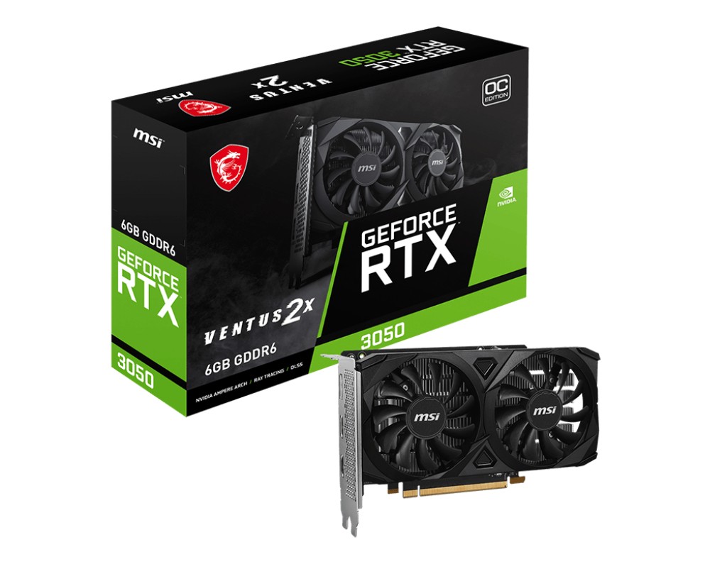 Grafična kartica GeForce RTX 3050 VENTUS 2X E 6G OC