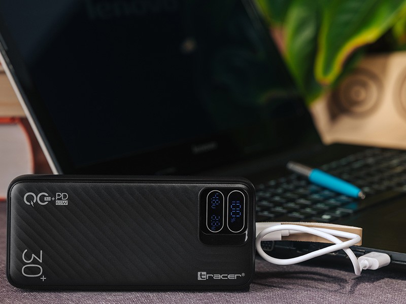 Powerbank BLAZE 30000mAh 65W, črn 6