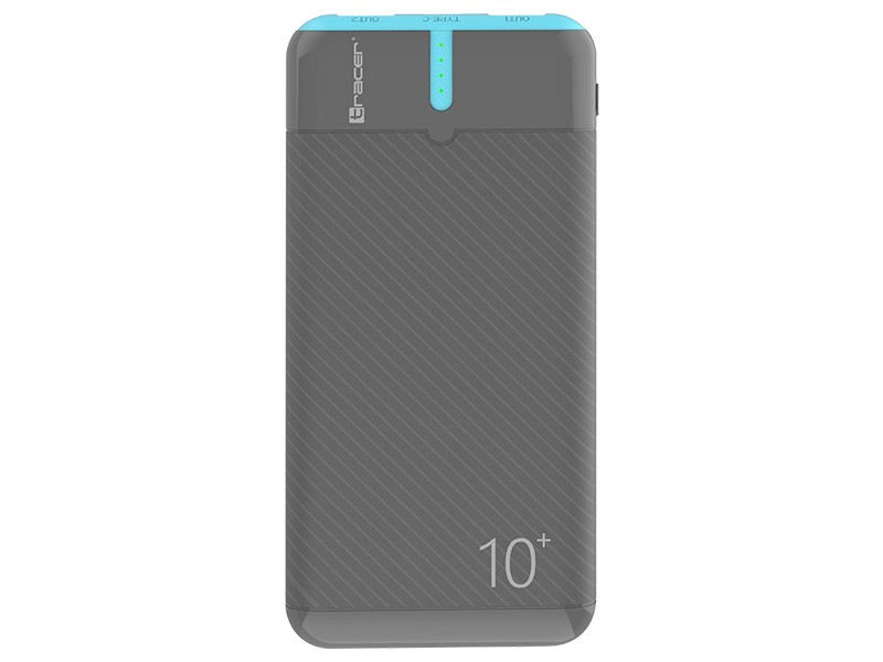 PowerBank EnerGo 10000mAh, sivo-modra