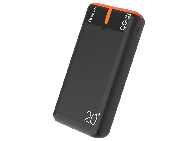 Power bank EnerGen 20000mAh PD+QC3.0, črno-oranžen 3