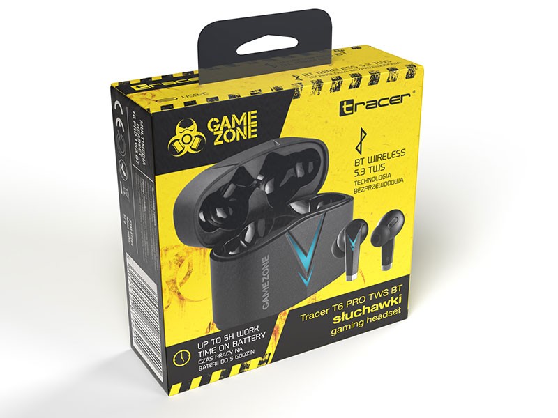 Igralne slušalke GAMEZONE T6 PRO TWS BT 8
