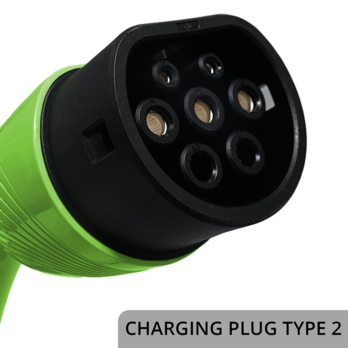 Mobilni polnilnik EV Tip 2, 3.5kW, 230V, Wi-Fi, LCD, 5m 4