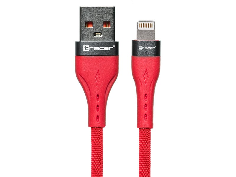 USB-A na Lightning kabel 1m rdeč 2