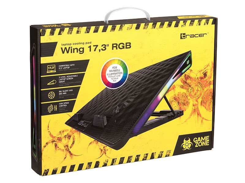Hladilna podloga za prenosnik Gamezone Wing 17,3" RGB 7