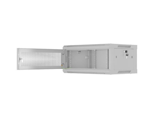 Zidni instalacijski rack ormar 19" 4U 600x450 perforiran 4