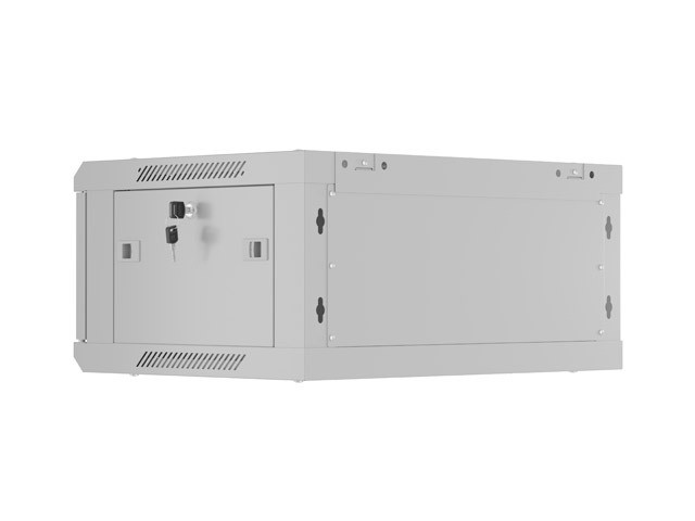 Zidni instalacijski rack ormar 19" 4U 600x450 perforiran 8
