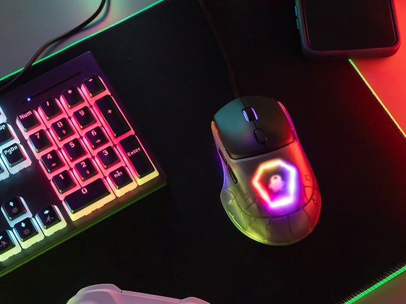 Žična gaming miška Gamezone Neon RGB USB 8