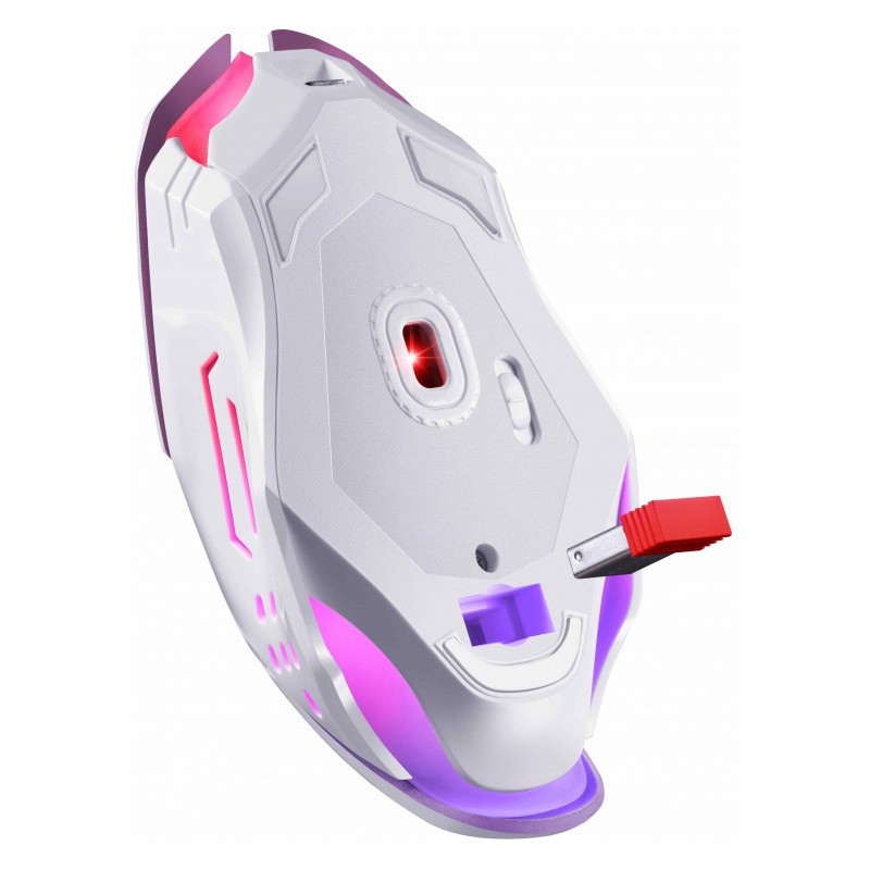 Brezžična gaming miška KATANA RF 3200DPI bela 5