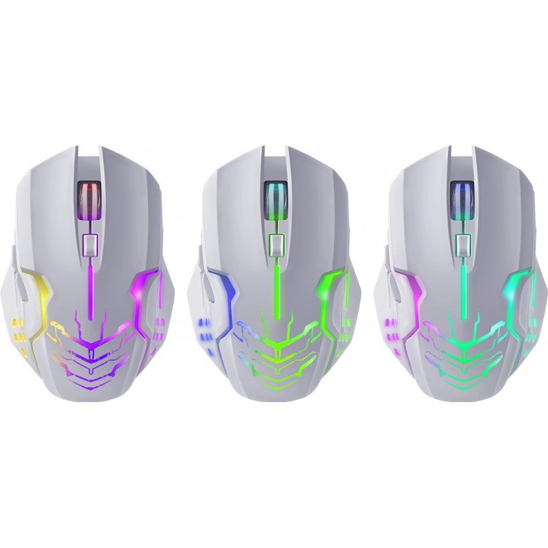 Brezžična gaming miška KATANA RF 3200DPI bela 6