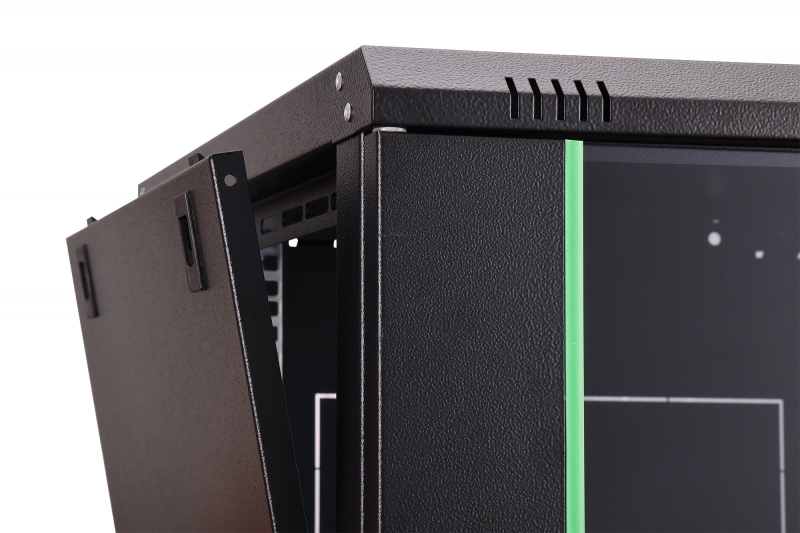 19" mrežna omara Dynamic 7U, 385x600x600mm, steklena vrata, črna 7