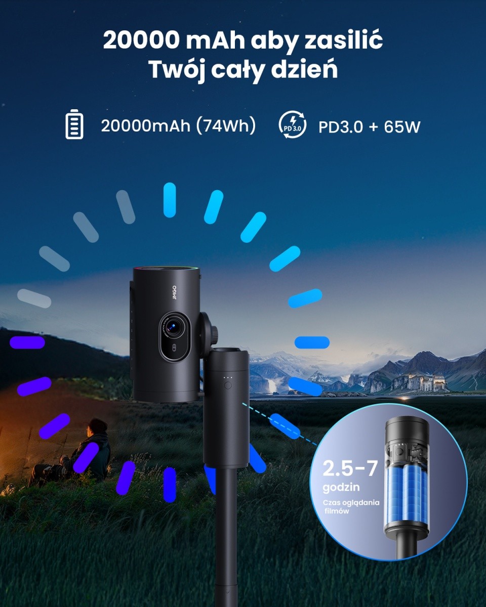 Powerbank s stojalom Tripod P0X1 3