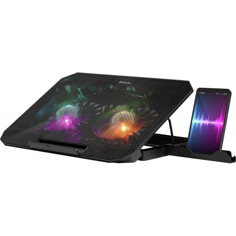 Hladilna podloga za prenosnik NS-510, 2W, 2xUSB, RGB, 15.6"