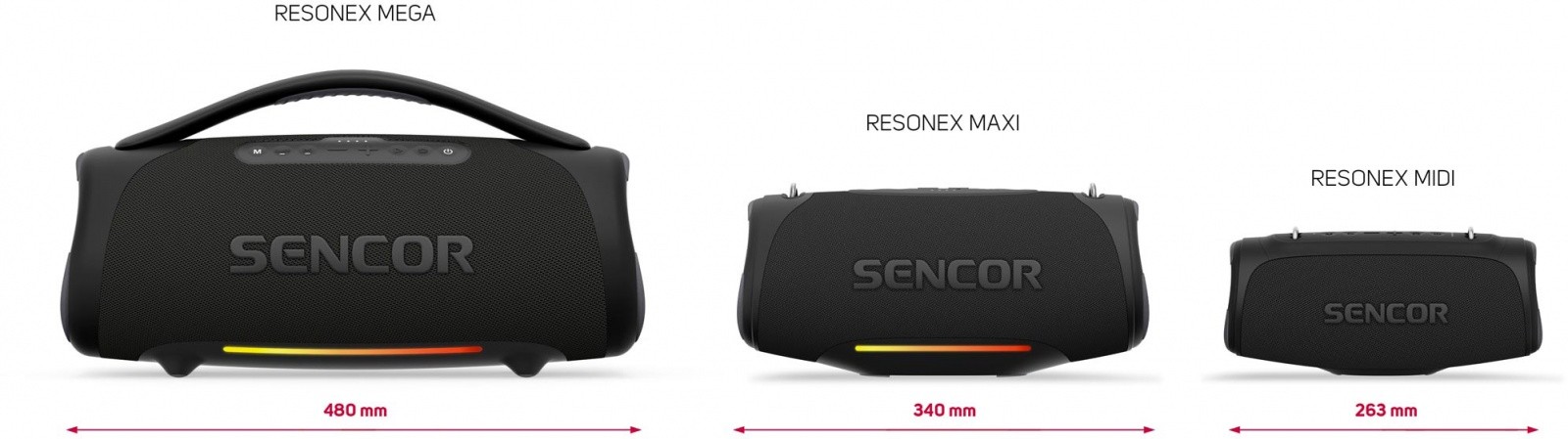 Prenosni Bluetooth zvočnik Resonex Mega 190W, IPX7, TWS, LED 7