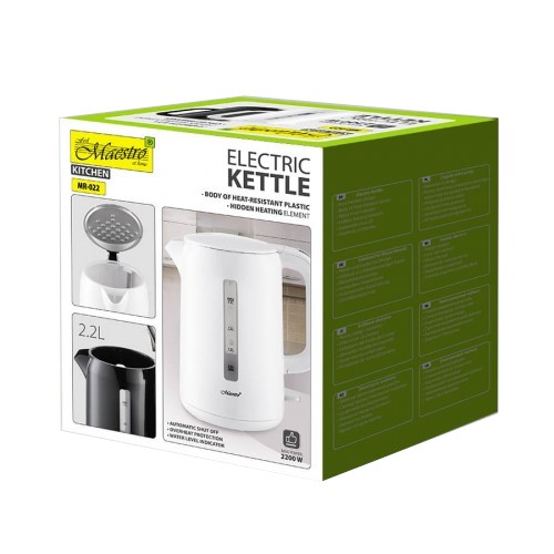 Električni kuhalnik, 2,2L, 2200W, bela 3