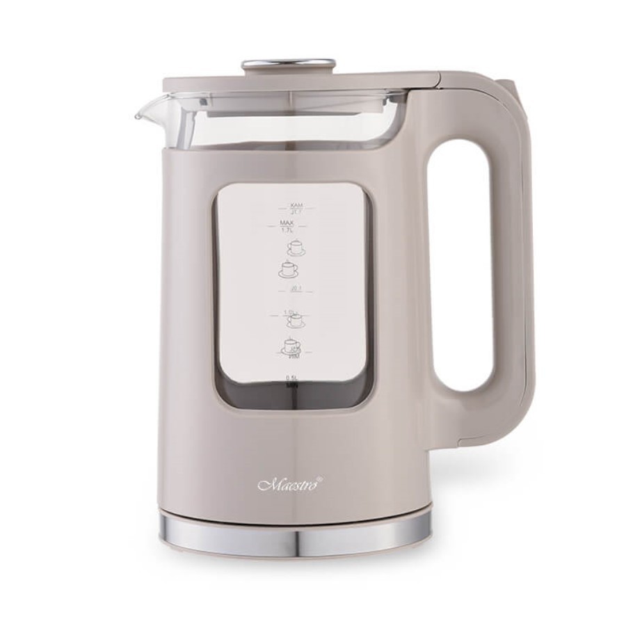 Feel-Maestro MR-065-BEIGE stekleni kuhalnik vode, 1,7l, 2200W, bež