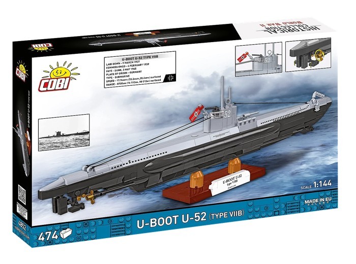Gradbeni bloki Podmornica U-Boot U-52, 474 delov 2