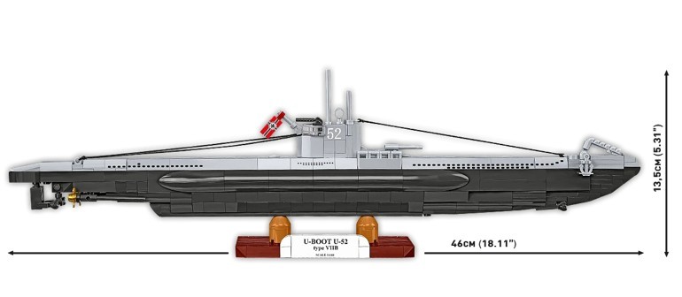Gradbeni bloki Podmornica U-Boot U-52, 474 delov 3