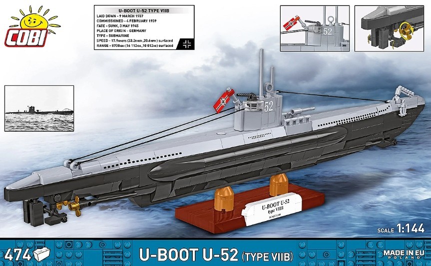 Gradbeni bloki Podmornica U-Boot U-52, 474 delov 7