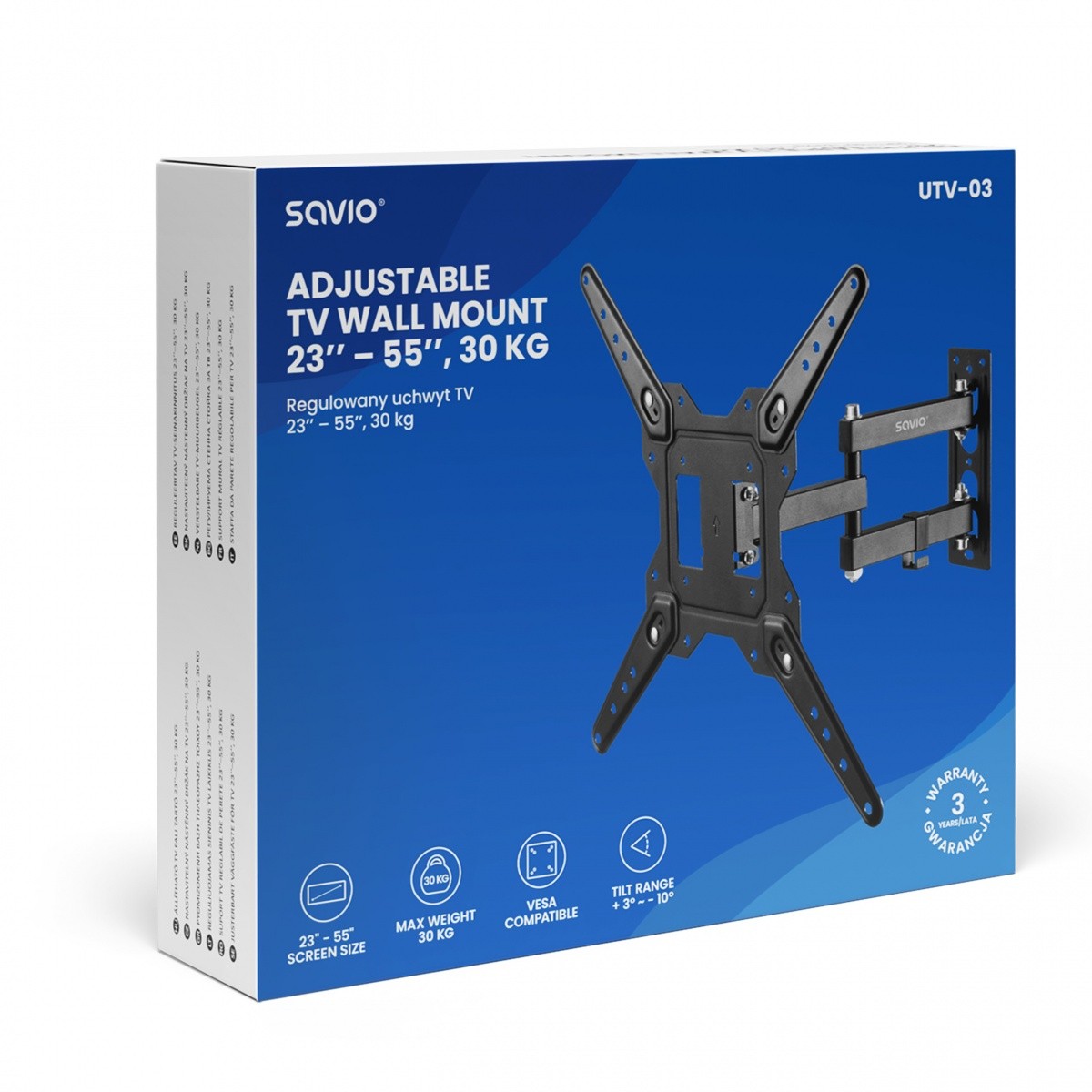Nosilec za TV UTV-03, 23-55 palcev, 30 kg 5