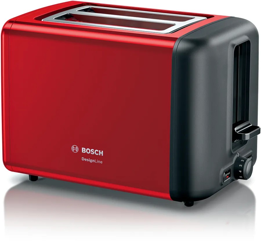 Rdeč toaster Bosch DesignLine TAT3P424