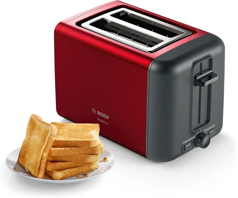 Rdeč toaster Bosch DesignLine TAT3P424 2