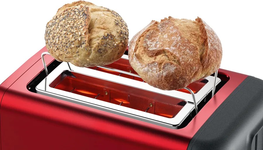 Rdeč toaster Bosch DesignLine TAT3P424 7