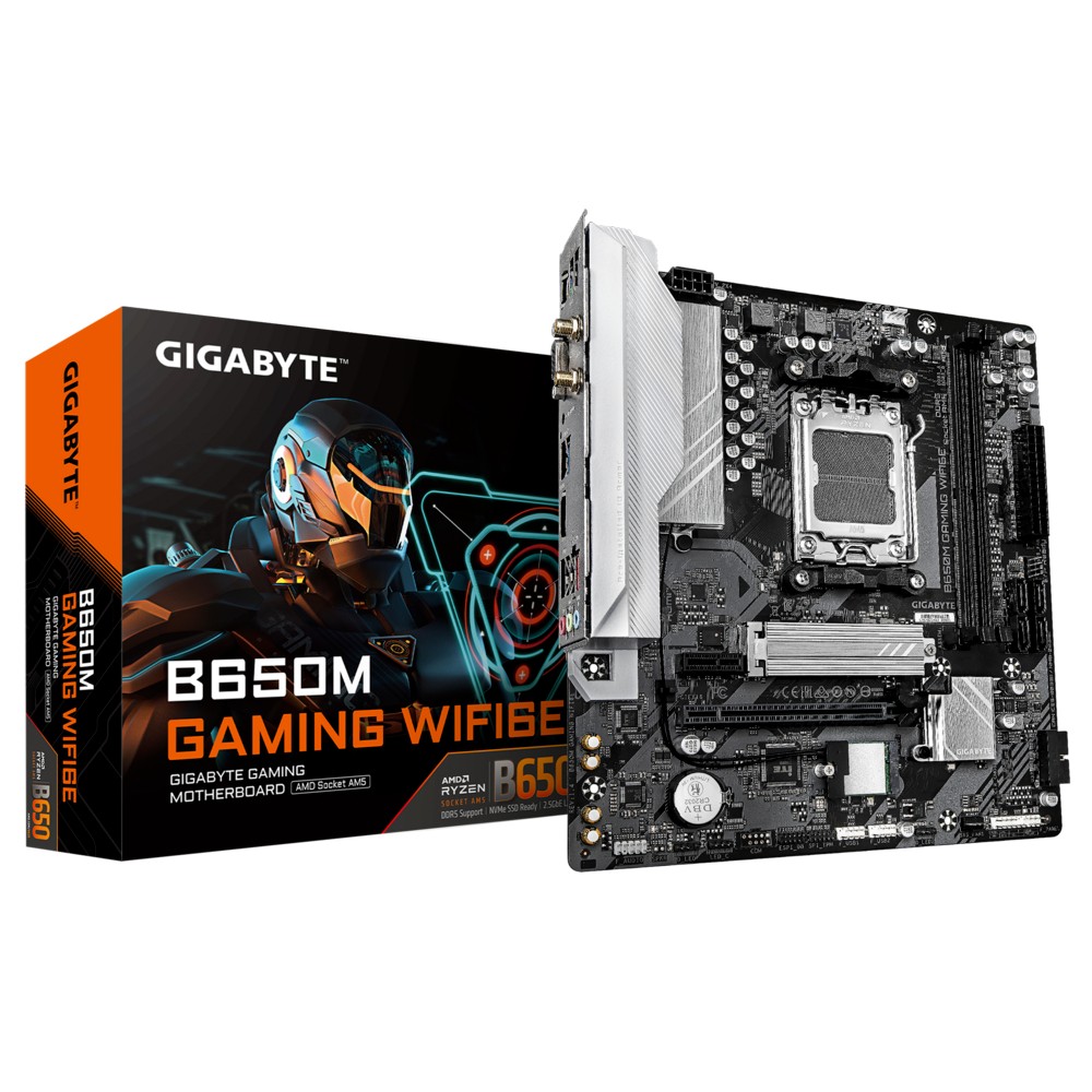 Gigabyte B650M GAMING WIFI6E matična plošča, AM5, DDR5, M2, mATX