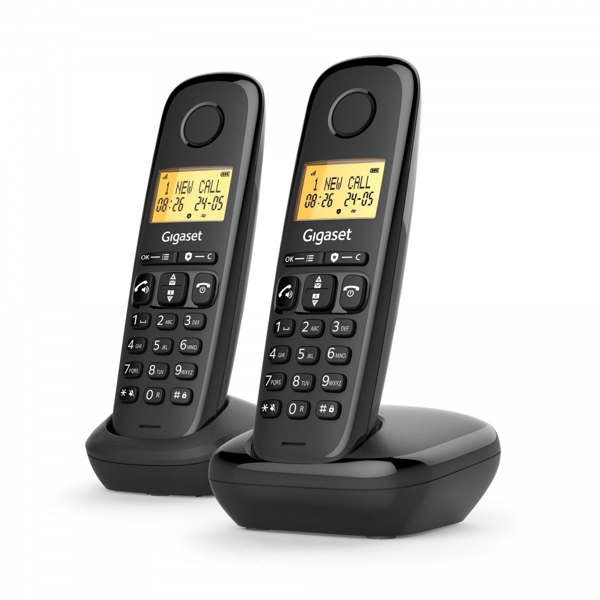 Gigaset Basic 100 Duo brezžični telefon, 2 slušalki 2