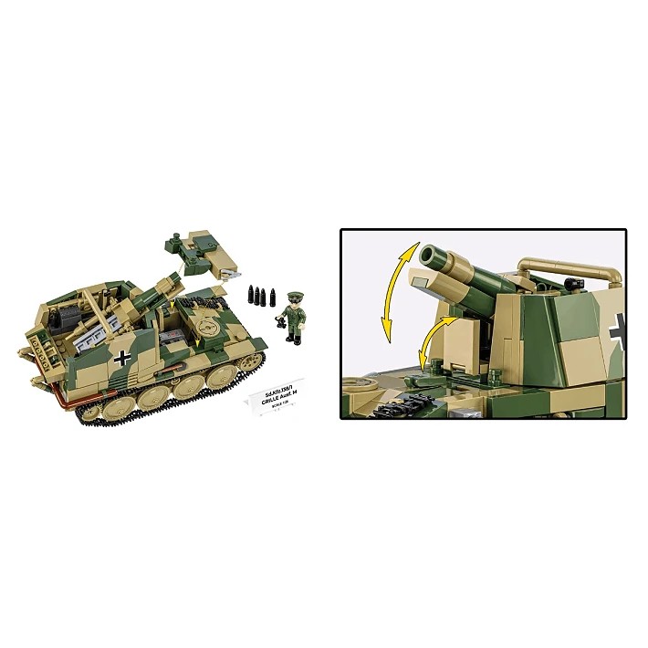 Cobi Klocki SD.KFZ.138/1 Grille gradbeni bloki, 720 kosov 2