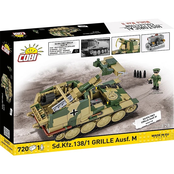 Cobi Klocki SD.KFZ.138/1 Grille gradbeni bloki, 720 kosov 4
