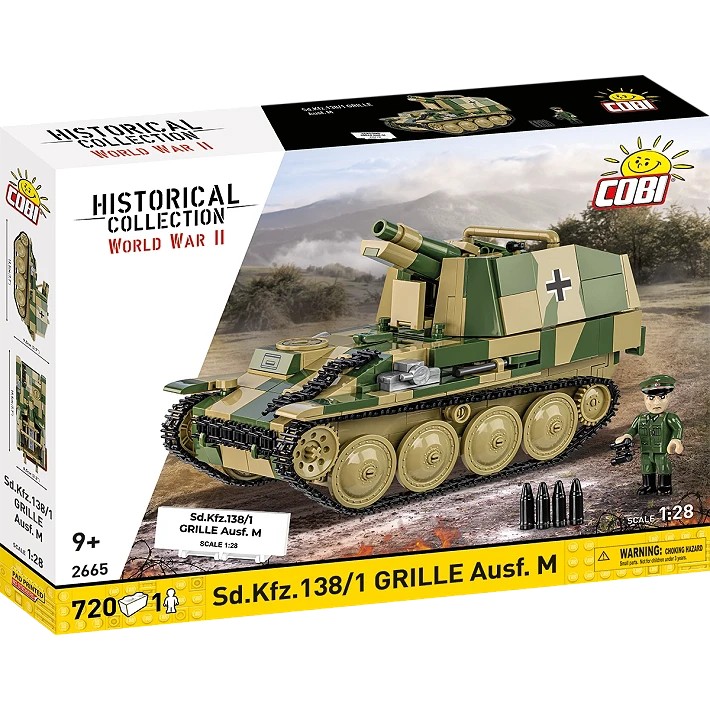 Cobi Klocki SD.KFZ.138/1 Grille gradbeni bloki, 720 kosov