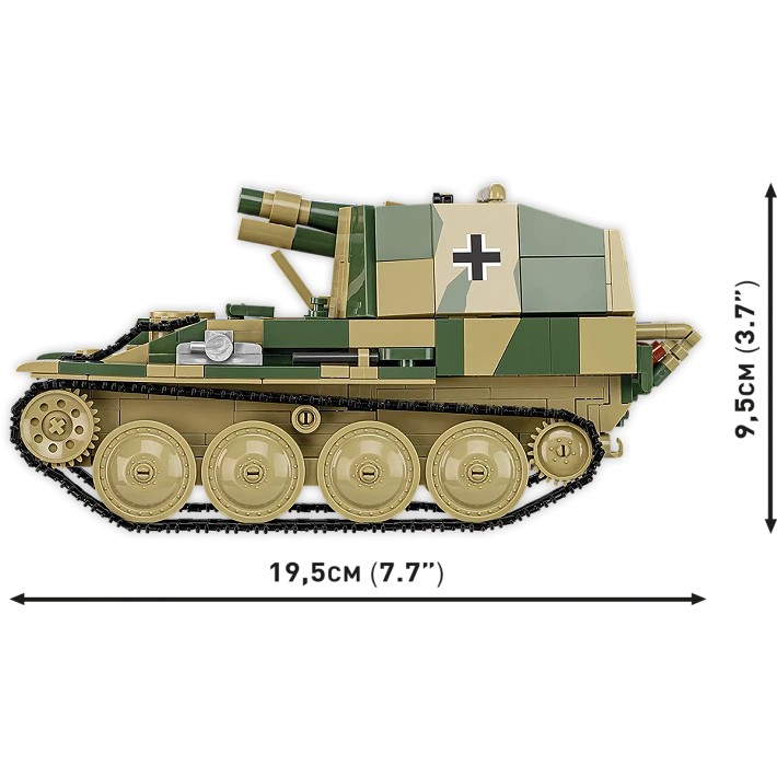 Cobi Klocki SD.KFZ.138/1 Grille gradbeni bloki, 720 kosov 8