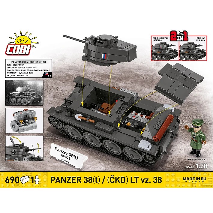 Gradbeni blokci Panzer 38 LT VZ.38, 690 elementov 3