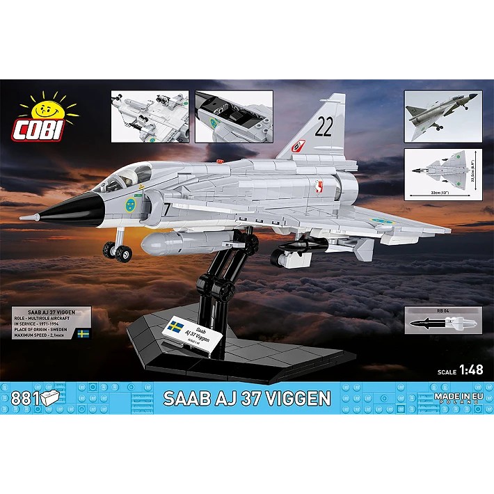 Gradbeni blokci Saab AJ 37 Viggen, 881 elementov 2