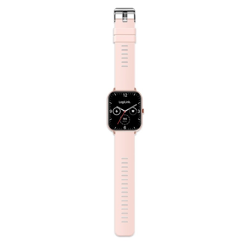 Pametna ura LCD, BT5.2 IP68, roza 3