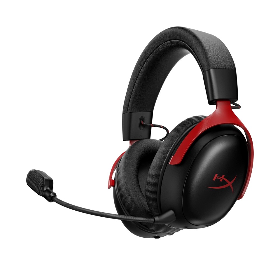 Brezžične slušalke HyperX Cloud III črno-rdeče