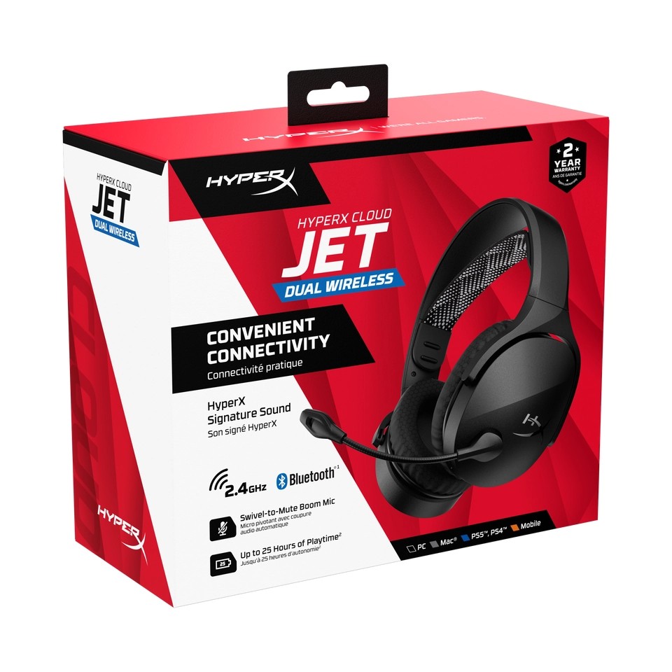 Brezžične slušalke HyperX Cloud Jet črne 2