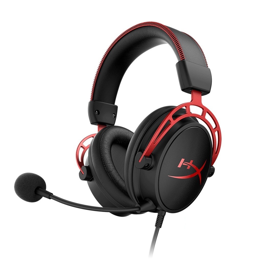 Slušalke HyperX Cloud Alpha rdeče