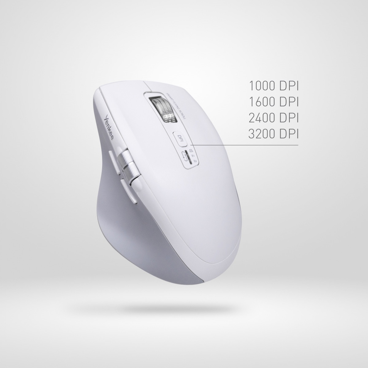 Brezžična miška, polnilna, Dual BT + USB 2.4G, Flying Scroll 8