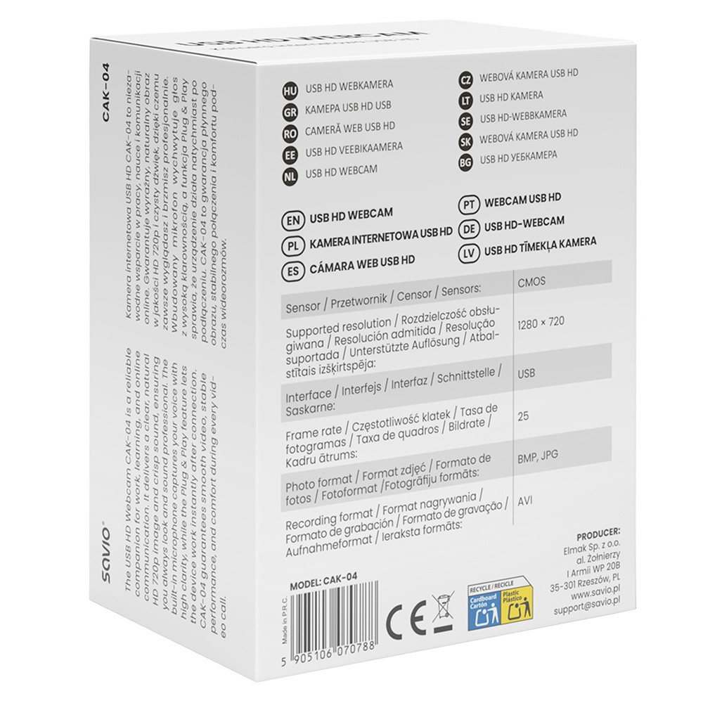 Spletna kamera USB HD CAK-04 4