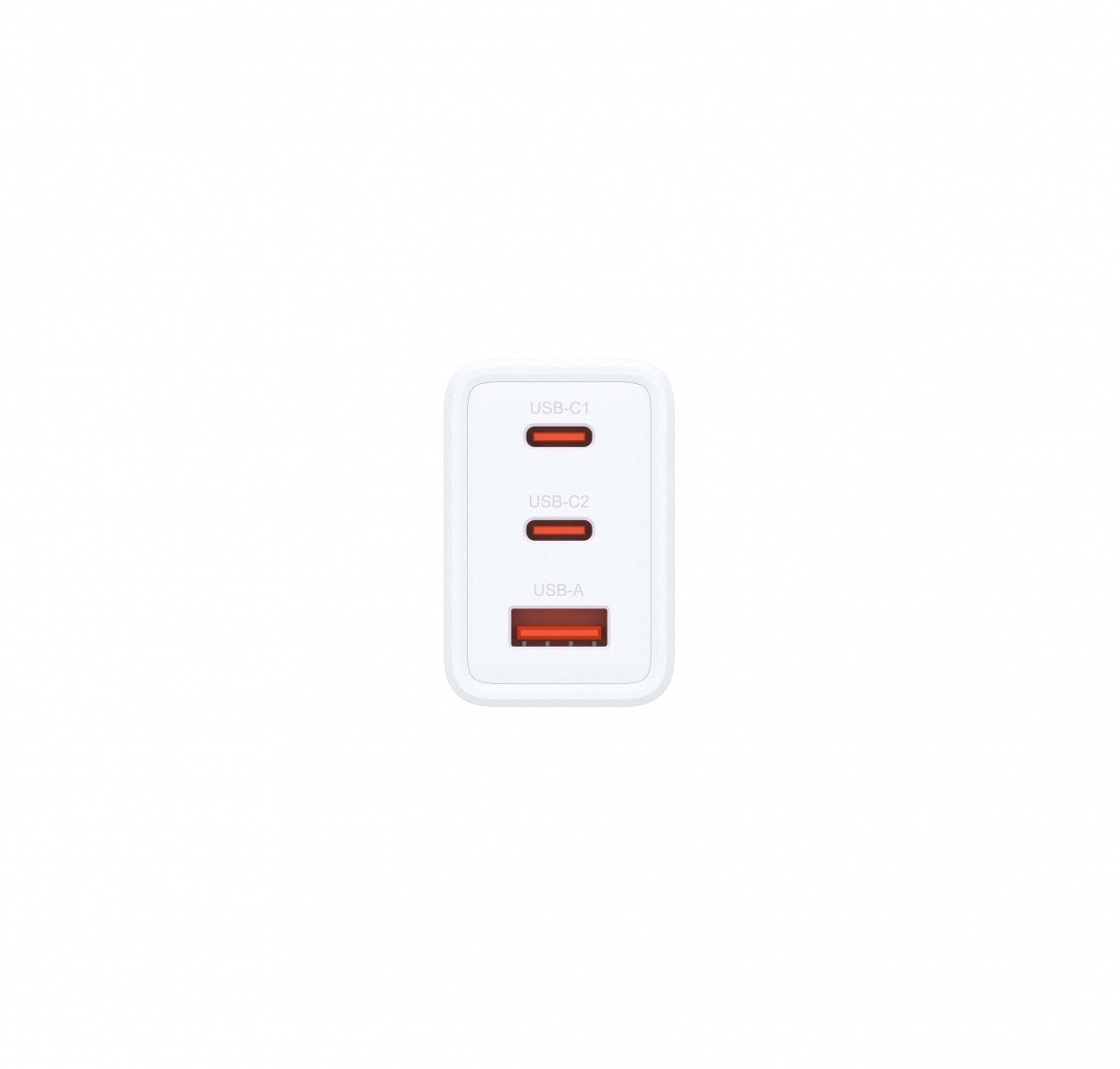 Polnilnik GAN 2x65W, 2x USB-C, 1x USB-A 4