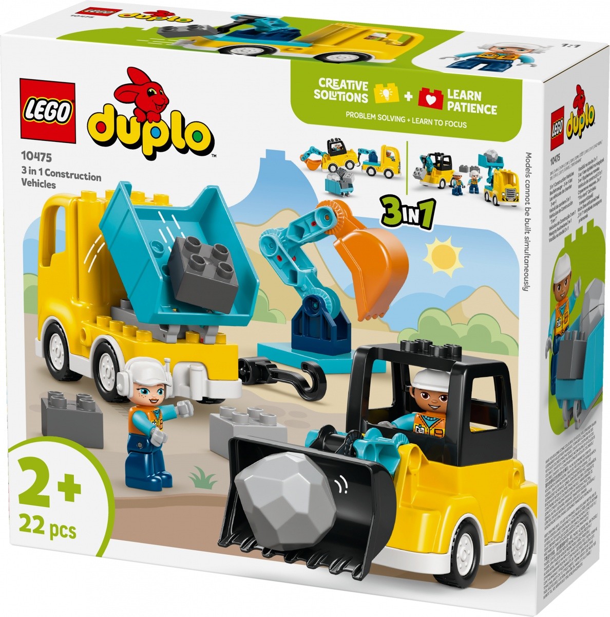 LEGO DUPLO 10475 Gradbena vozila, 3 v 1 5