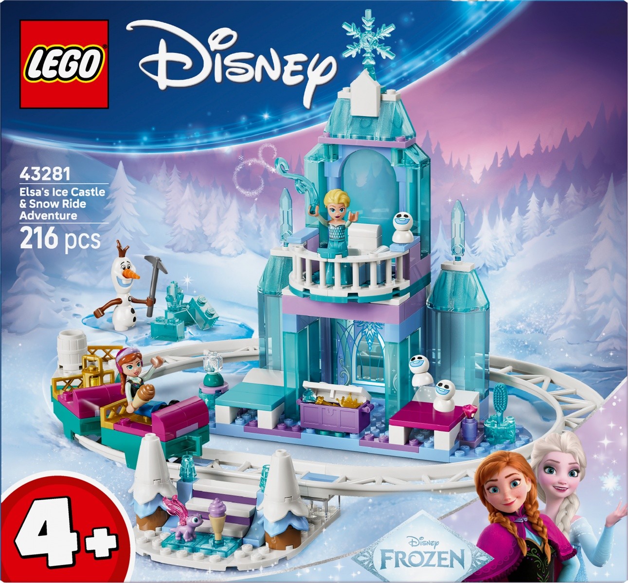 LEGO Disney 43281 Elzin ledeni grad in snežna vožnja 6