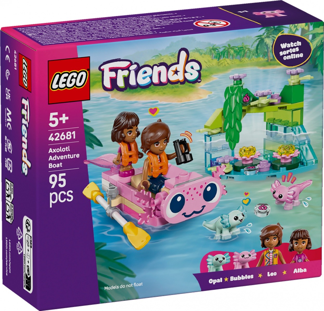 LEGO Friends 42681 Akcijonska ladja z aksolotli
