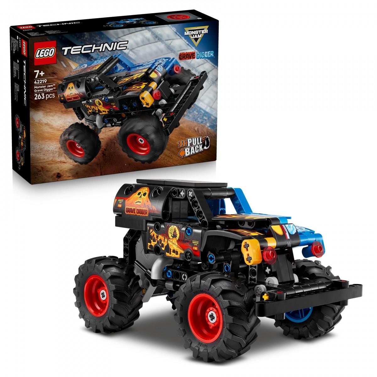 Gradbeni bloki Technic - Monster Jam Grave Digger 2