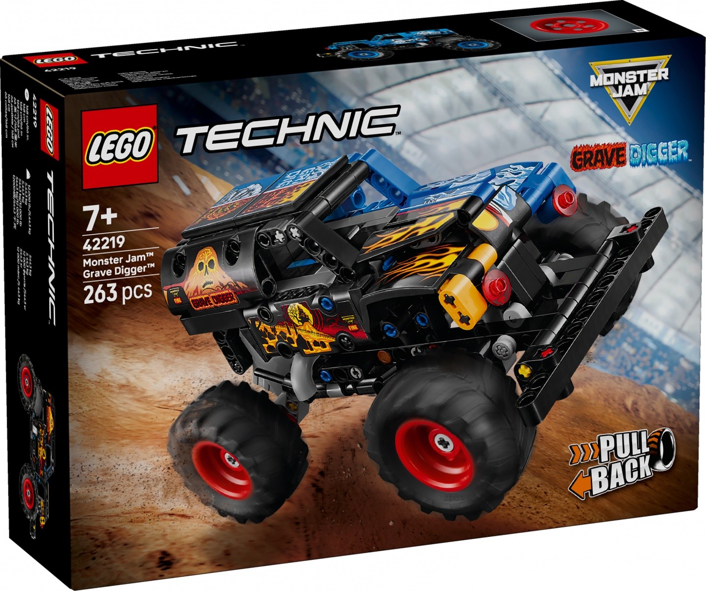 Gradbeni bloki Technic - Monster Jam Grave Digger