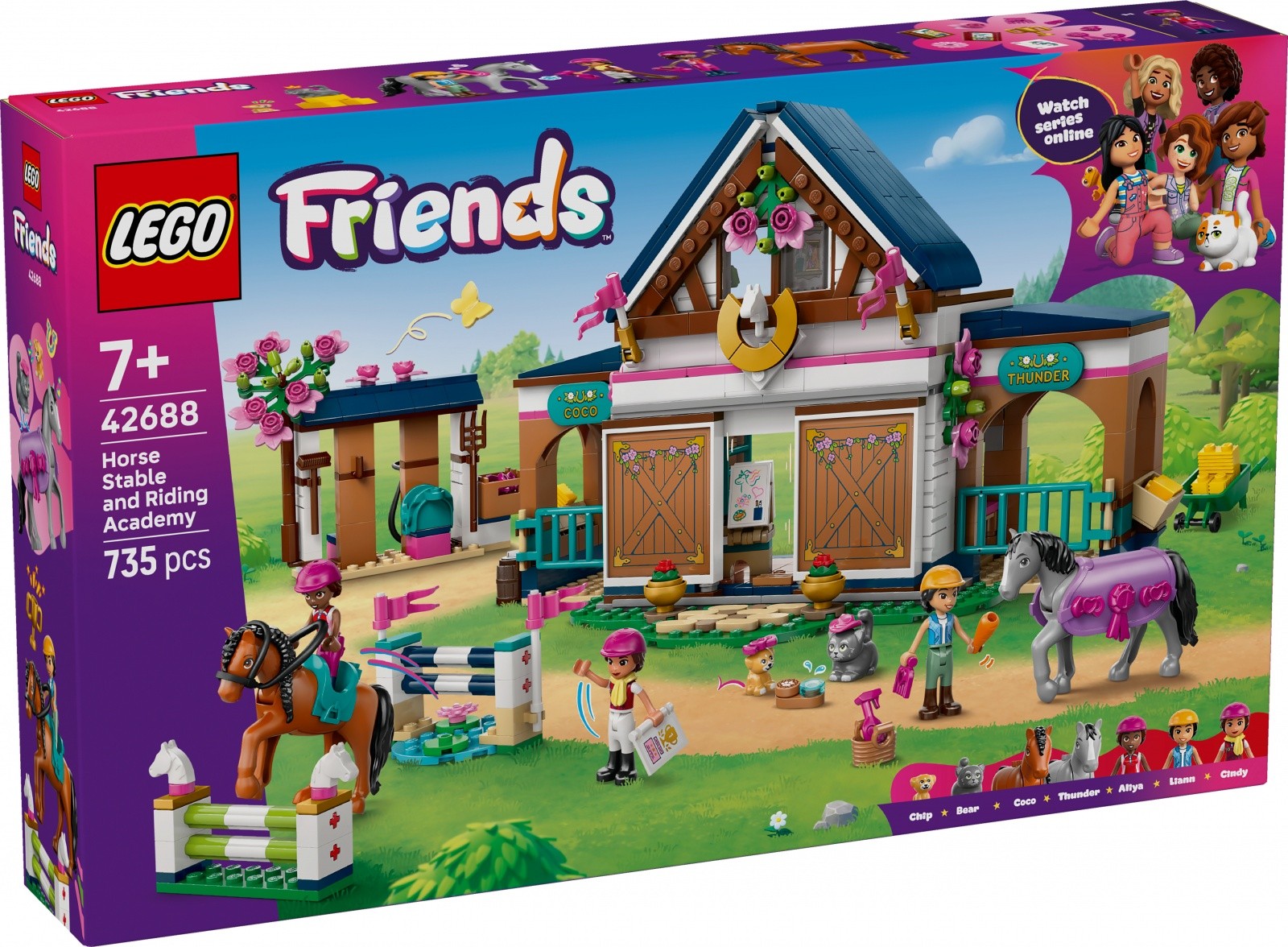 LEGO Friends 42688 Hlevi in jahalna šola