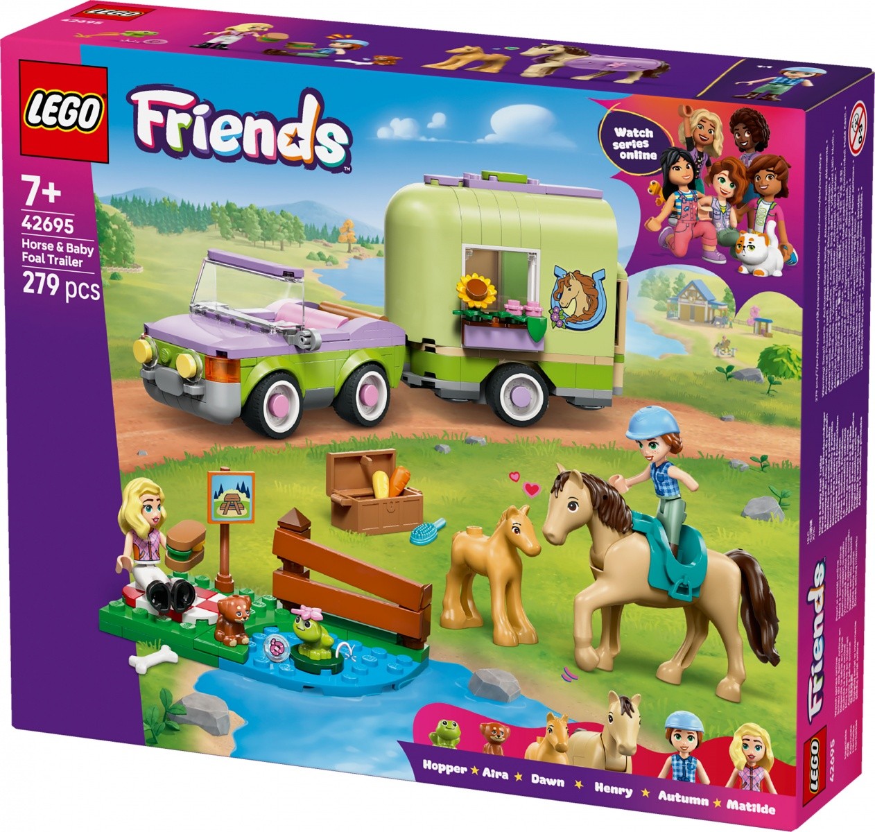 LEGO Friends 42695 Prikolica za konje in žrebiček 5
